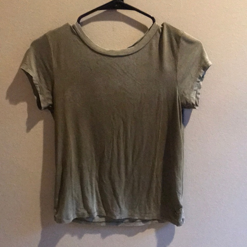 Green fade tee. Xs.